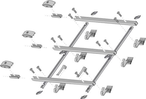 Bosch-Zubehoer-Solartechnik-FKA-38-16-2-Aufdach-Erweiterungsbausatz-senkrecht-7735600576 gallery number 1